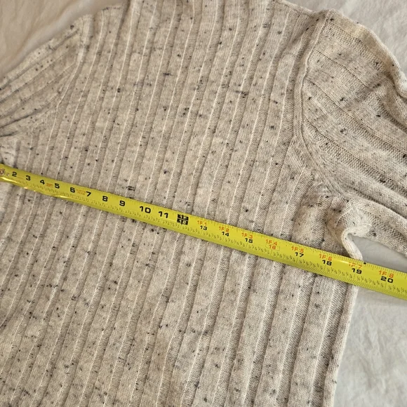Madewell Donegal Evercrest Oatmeal Rollneck Wool Blend Turtleneck Sweater - Picture 6 of 9